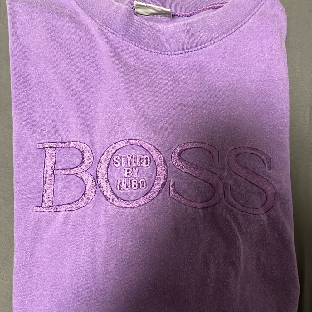 Vintage purple 90ms HUGO BOSS tee